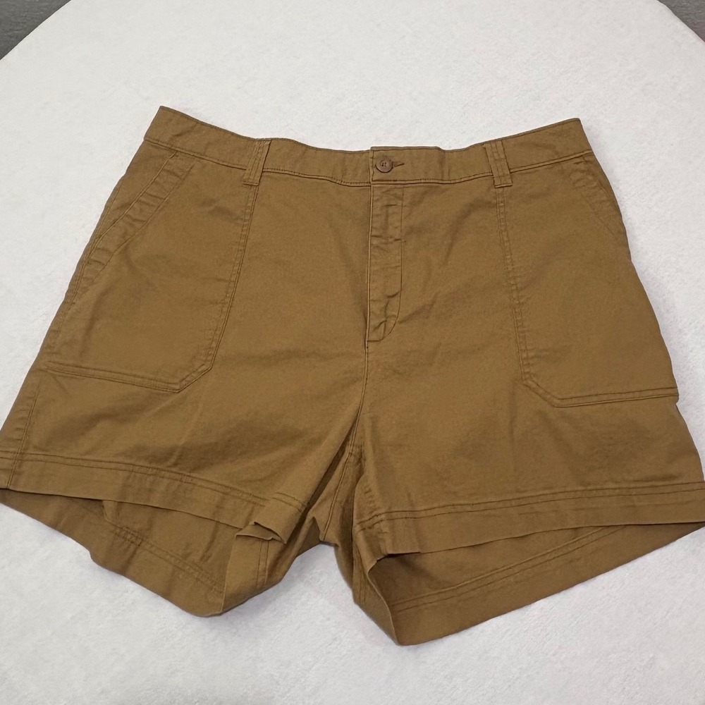 Old Navy Mens OG Chino Shorts High Rise Casual Cotton Stretch Brown Size XXL - Picture 4 of 4